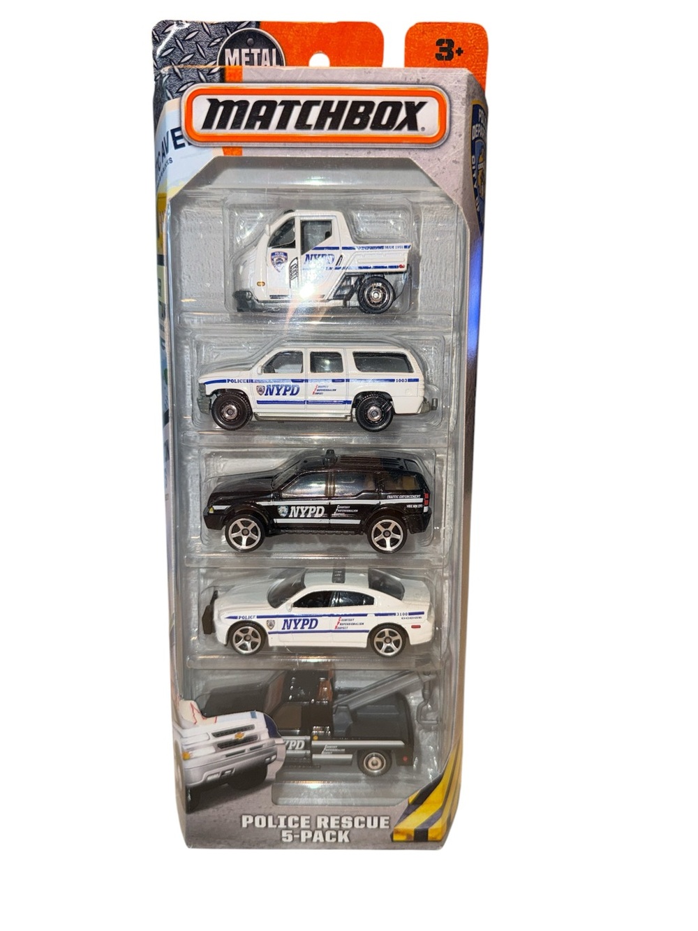 Matchbox Metal NYPD Police Rescue 5-Pack, New